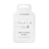 Samsung EP-DG930DWE Type C / micro USB kábel Fehér