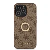iPhone 13 Pro Guess PU 4G Ring tok barna (GUHCP13L4GMRBR) - 4