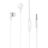 Borofone Milo BM24 fülhallgató mikrofonnal fehér 3.5mm jack thumbnail