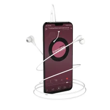 Borofone Milo BM24 fülhallgató mikrofonnal fehér 3.5mm jack