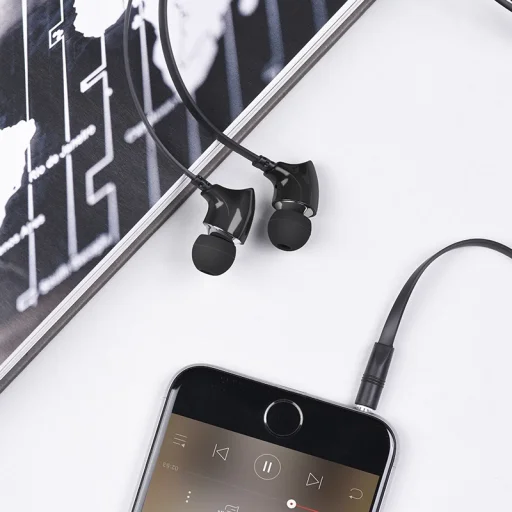 Borofone Rithym BM26 fülhallgató mikrofonnal fekete 3.5mm jack - 2