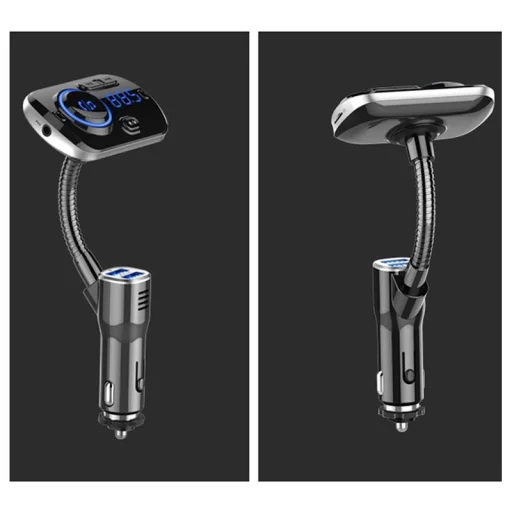 Bluetooth BC49AQ FM Transmitter (Bluetooth 5.0 + EDR + microSD + USB) Töltés funkcióval 2x USB 2.4A QC 3.0 Quick Charge fekete - 7