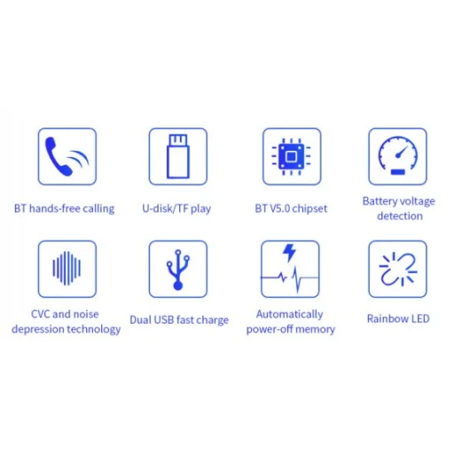 Bluetooth BC49AQ FM Transmitter (Bluetooth 5.0 + EDR + microSD + USB) Töltés funkcióval 2x USB 2.4A QC 3.0 Quick Charge fekete - 8