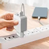 Kaku Hayoi Hálózati töltő adapter 2x USB - 12W 2.4A + USB Type-C kábel fehér thumbnail