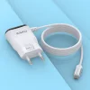 Kaku Hongtai Hálózati töltő adapter 2x USB - 2.4A integrált Micro USB kábellel fehér thumbnail