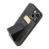 iPhone 13 mini Forcell Leather Kickstand tok fekete thumbnail