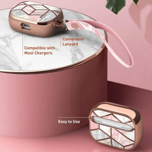 AirPods 3 Supcase Cosmo tok márvány mintával - 4