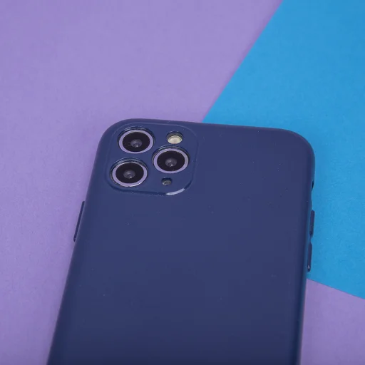 Samsung A22 4G Jelly szilikon tok tengerészkék - 4