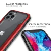 iPhone 13 Pro Max átlátszó TPU Shield tok alumínium kerettel piros ütésálló, anti shock thumbnail