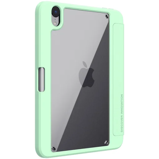 iPad Mini 6 2021 Nillkin Bevel Környezetbarát Bőr Tok Matcha Green - 2