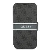 iPhone 13 mini Guess PU 4G Printed Stripe fliptok szürke (GUBKP13S4GDGR) thumbnail