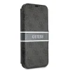 iPhone 13 mini Guess PU 4G Printed Stripe fliptok szürke (GUBKP13S4GDGR) thumbnail