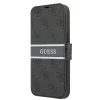 iPhone 13 mini Guess PU 4G Printed Stripe fliptok szürke (GUBKP13S4GDGR) thumbnail