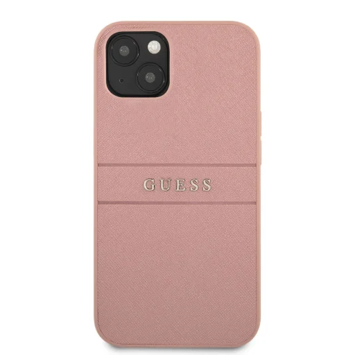 iPhone 13 Guess PU bőr Saffiano tok pink (GUHCP13MPSASBPI) - 3