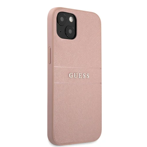 iPhone 13 Guess PU bőr Saffiano tok pink (GUHCP13MPSASBPI) - 5