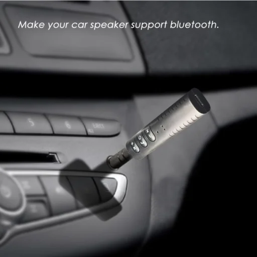 Bluetooth fogadó / vevő egység AUX adapter 3.5mm jack csatlakozóval fekete hordozható (G8) - 4