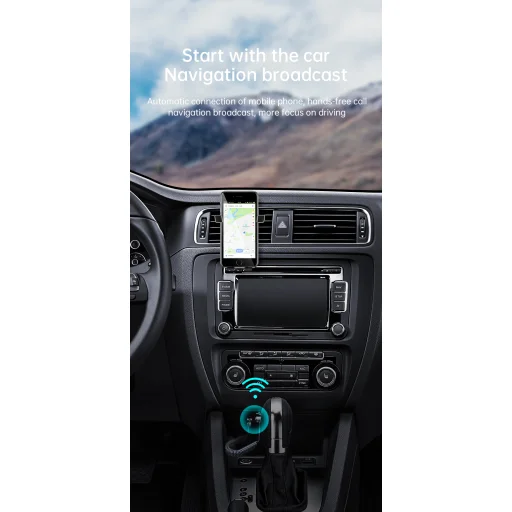 Bluetooth fogadó / vevő egység autóba AUX adapter 3.5mm jack csatlakozóval fekete (C11) - 12