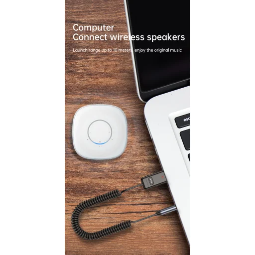 Bluetooth fogadó / vevő egység autóba AUX adapter 3.5mm jack csatlakozóval fekete (C11) - 15