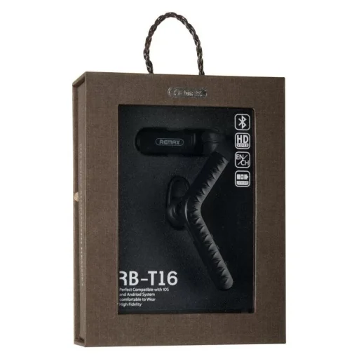 Remax Bluetooth fülhallgató headset RB-T16 (multi-point + EDR) fekete - 4