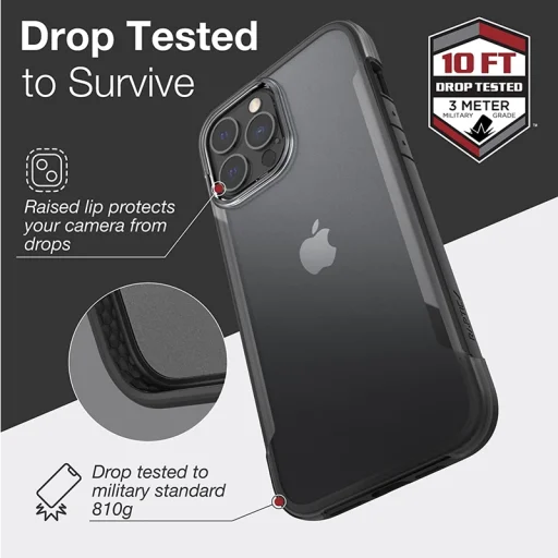 iPhone 13 Pro Max X-Doria Raptic Terrain biológiailag lebomló anyagból készült tok fekete - 8