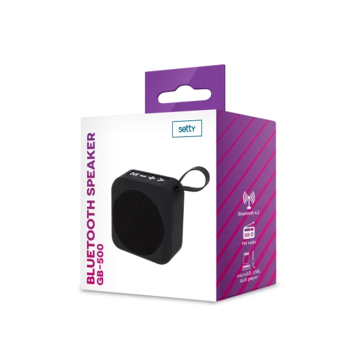 Setty GB-500 Bluetooth vezeték nélküli hangszóró fekete - 2