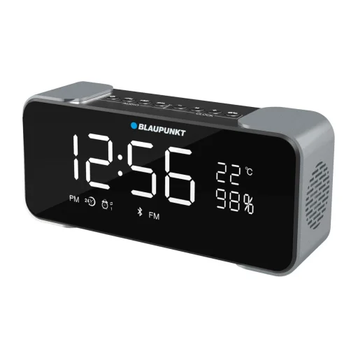Blaupunkt Bluetooth hangszóró és rádiós ébresztőóra fekete (BT16CLOCK) - 2
