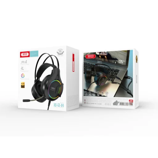 XO GE-04 Vezetékes gamer Fejhallgató 3.5mm jack audio fekete - 3