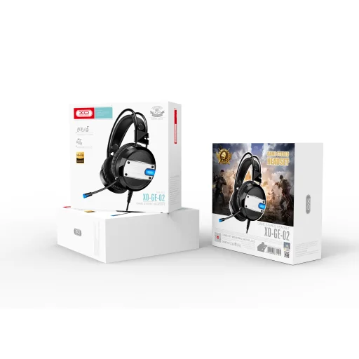XO GE-02 Vezetékes Gamer Fejhallgató 3.5mm jack audio fekete - 3