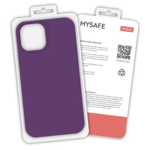 iPhone XR MySafe Silicone tok lila - 1