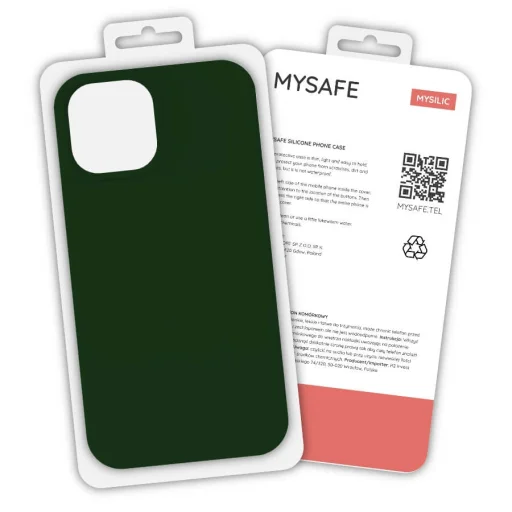 iPhone 13 Pro Max MySafe Silicone tok sötétzöld - 1