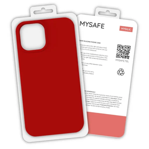 Samsung Galaxy A02S MySafe Silicone tok piros - 1