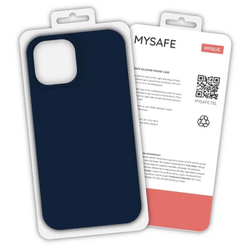 iPhone XR MySafe Silicone tok sötétkék - 1