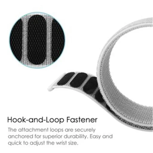 Apple Watch 4/5/6/7/8/SE/Ultra (42/44/45/49mm) nylon óraszíj rózsaszín homok színű Alphajack - 2