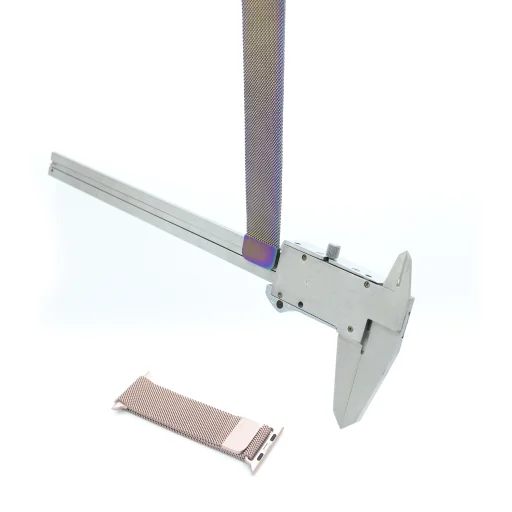 Apple Watch 4/5/6/7/8/SE/Ultra (42/44/45/49mm) milánói fém óraszíj ezüst színű Alphajack - 5