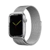 Apple Watch 4/5/6/7/8/SE/Ultra (42/44/45/49mm) milánói fém óraszíj ezüst színű Alphajack thumbnail