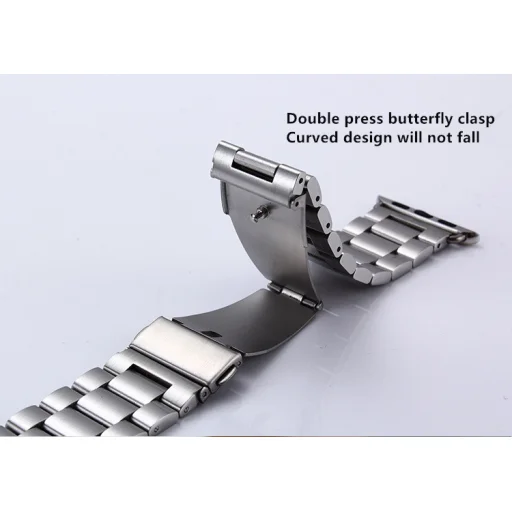 Apple Watch 4/5/6/7/8/SE/Ultra (42/44/45/49mm) fém óraszíj kék színű Alphajack - 6