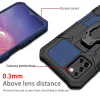 Samsung Galaxy A03s fokozott védelmet biztosító TPU tok kihajtható mágneses támasszal kék Alphajack (PROTECTION-1) - 7