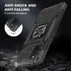 Samsung Galaxy A03s fokozott védelmet biztosító TPU tok kihajtható mágneses támasszal fekete Alphajack (PROTECTION-2) thumbnail