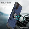 Samsung Galaxy A03s fokozott védelmet biztosító TPU tok kihajtható mágneses támasszal kék Alphajack (PROTECTION-2) - 3