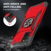 Samsung Galaxy A03s fokozott védelmet biztosító TPU tok kihajtható mágneses támasszal piros Alphajack (PROTECTION-2) thumbnail
