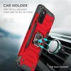 Samsung Galaxy A03s fokozott védelmet biztosító TPU tok kihajtható mágneses támasszal piros Alphajack (PROTECTION-2) thumbnail