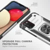 Samsung Galaxy A03s fokozott védelmet biztosító TPU tok kihajtható mágneses támasszal ezüst Alphajack (PROTECTION-2) - 4