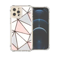 iPhone 12 Pro Max TPU szilikon tok geometriai mintával Alphajack (EPOXY-2)