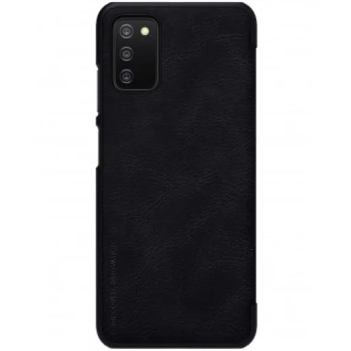 Samsung Galaxy A03S Nillkin Qin bőr fliptok fekete - 1