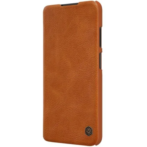 Samsung Galaxy A03S Nillkin Qin bőr fliptok barna - 1
