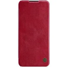 Samsung Galaxy A03S Nillkin Qin bőr fliptok piros