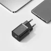 Baseus Super Si 1C Hálózati töltő adapter USB Type-C 25W 3A fekete + 1m kábel (TZCCSUP-L01) thumbnail
