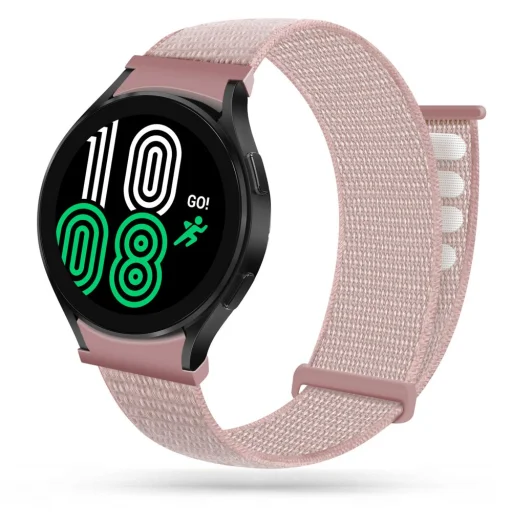 Samsung Galaxy Watch 4 40 / 42 / 44 / 46 mm Tech-Protect Nylon szíj pearl pink - 1