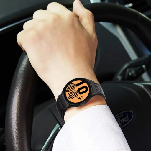 Samsung Galaxy Watch 4 40 / 42 / 44 / 46 mm Tech-Protect Nylon szíj pearl pink - 5