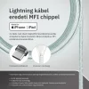 Lightning iPhone kábel 1.5m Type-C fejjel MFi Alphajack (CL15-WG) fehér/szürke thumbnail